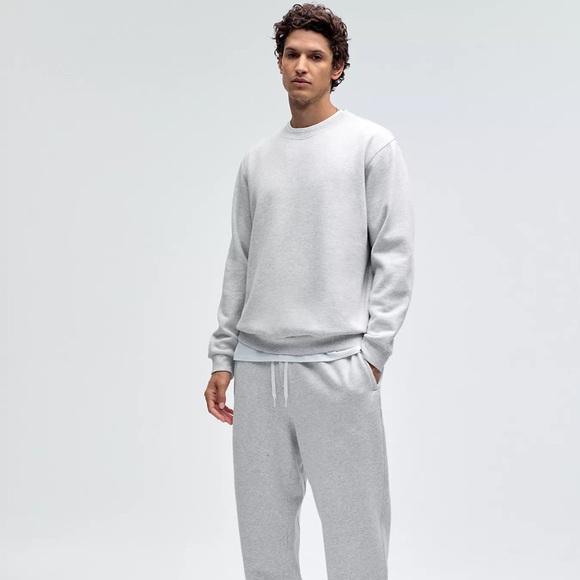 NEW • Lululemon Steady State Crew • Light Gray Crewneck • Size Medium
